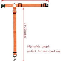 BWOGUE 2 paquetes de correas de seguridad para perros y gatos, para reposacabezas de coche, de nailon, ajustables, para perros, cinturones de seguridad, arnés - BESTMASCOTA.COM