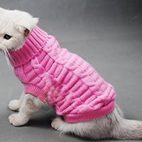 Evursua Pet Cat Sweater Kitten Clothes for Cats Small Dogs,Turtleneck Cat Clothes Pullover Soft Warm,fit Kitty,Chihuahua,Teddy,Poodle,Pug - BESTMASCOTA.COM