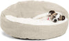 Cama acogedora Best Friends by Sheri, cama de lujo para perros y gatos con cobija, cálida y segura. Brinda apoyo para la cabeza, el cuello y las articulaciones, lavable a máquina, parte inferior resistente al agua - BESTMASCOTA.COM