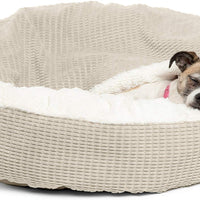 Cama acogedora Best Friends by Sheri, cama de lujo para perros y gatos con cobija, cálida y segura. Brinda apoyo para la cabeza, el cuello y las articulaciones, lavable a máquina, parte inferior resistente al agua - BESTMASCOTA.COM
