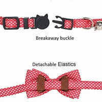 M-YOUNG Collar para gato con campana y pajarita, collares de seguridad ajustables para cachorro de gatito (6.7 in a 10,8 pulgadas) - BESTMASCOTA.COM