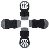 Harfkoko - Calcetines de punto antideslizante para perros y gatos con refuerzo de goma, protector de huella de perro antideslizante y protector de huella de gato para uso en interiores, apto para perros y gatos pequeños y medianos y grandes - BESTMASCOTA.COM