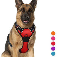 Arnés para perro BARKBAY sin tirones, arnés para perro reflectante con clip frontal y mango de control fácil para caminar, entrenamiento, correr - BESTMASCOTA.COM