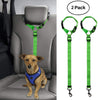 BWOGUE 2 paquetes de correas de seguridad para perros y gatos, para reposacabezas de coche, de nailon, ajustables, para perros, cinturones de seguridad, arnés - BESTMASCOTA.COM