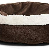 Cama acogedora Best Friends by Sheri, cama de lujo para perros y gatos con cobija, cálida y segura. Brinda apoyo para la cabeza, el cuello y las articulaciones, lavable a máquina, parte inferior resistente al agua - BESTMASCOTA.COM