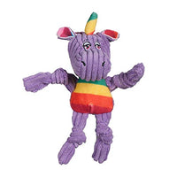 HuggleHounds - Juguete de peluche chirriante para perros con nudos para masticadores agresivos - BESTMASCOTA.COM