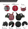 MIGOHI Dog Jackets for Winter Windproof Waterproof Reversible Dog Coat for Cold Weather British Style Plaid Warm Dog Vest for Small Medium Large Dogs - BESTMASCOTA.COM