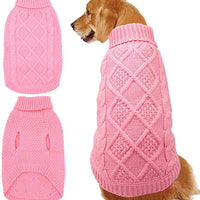 Mihachi – Sudadera para perro, abrigo de invierno, ropa clásica de punto para clima frío - BESTMASCOTA.COM