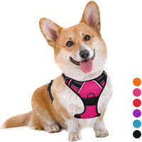 Arnés para perro BARKBAY sin tirones, arnés para perro reflectante con clip frontal y mango de control fácil para caminar, entrenamiento, correr - BESTMASCOTA.COM