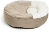 Cama acogedora Best Friends by Sheri, cama de lujo para perros y gatos con cobija, cálida y segura. Brinda apoyo para la cabeza, el cuello y las articulaciones, lavable a máquina, parte inferior resistente al agua - BESTMASCOTA.COM