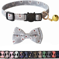 M-YOUNG Collar para gato con campana y pajarita, collares de seguridad ajustables para cachorro de gatito (6.7 in a 10,8 pulgadas) - BESTMASCOTA.COM