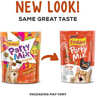 Purina Friskies Party Mix Adult Cat Treats - (6) 6 oz. Pouches - BESTMASCOTA.COM