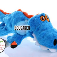 GoDog Just for Me Gators - Peluche de perro con protector para masticar - BESTMASCOTA.COM