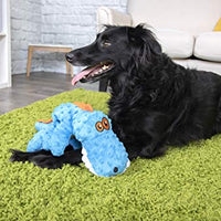 GoDog Just for Me Gators - Peluche de perro con protector para masticar - BESTMASCOTA.COM