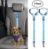 BWOGUE 2 paquetes de correas de seguridad para perros y gatos, para reposacabezas de coche, de nailon, ajustables, para perros, cinturones de seguridad, arnés - BESTMASCOTA.COM