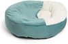 Cama acogedora Best Friends by Sheri, cama de lujo para perros y gatos con cobija, cálida y segura. Brinda apoyo para la cabeza, el cuello y las articulaciones, lavable a máquina, parte inferior resistente al agua - BESTMASCOTA.COM