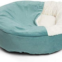 Cama acogedora Best Friends by Sheri, cama de lujo para perros y gatos con cobija, cálida y segura. Brinda apoyo para la cabeza, el cuello y las articulaciones, lavable a máquina, parte inferior resistente al agua - BESTMASCOTA.COM