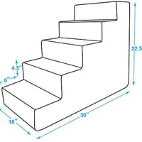 Los mejores suministros para mascotas fabricados en Estados Unidos escalones/escaleras para mascotas con espuma certificada CertiPUR-US para perros y gatos - BESTMASCOTA.COM