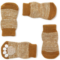 Harfkoko - Calcetines de punto antideslizante para perros y gatos con refuerzo de goma, protector de huella de perro antideslizante y protector de huella de gato para uso en interiores, apto para perros y gatos pequeños y medianos y grandes - BESTMASCOTA.COM