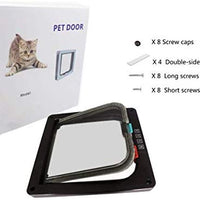 Puerta de mascota para gatos, puertas de gato para puertas interiores y puertas exteriores, 3 tamaños de opciones - BESTMASCOTA.COM