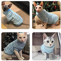 Evursua Pet Cat Sweater Kitten Clothes for Cats Small Dogs,Turtleneck Cat Clothes Pullover Soft Warm,fit Kitty,Chihuahua,Teddy,Poodle,Pug - BESTMASCOTA.COM