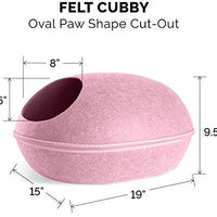 Cama para perro Furhaven, casa de fieltro para mascotas, refugio privado y taburete otomano plegable para sala de estar, para gatos y perros pequeños, disponible en varios colores y estilos - BESTMASCOTA.COM