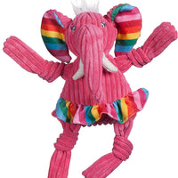 HuggleHounds - Juguete de peluche chirriante para perros con nudos para masticadores agresivos - BESTMASCOTA.COM