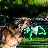 HuggleHounds - Juguete de peluche chirriante para perros con nudos para masticadores agresivos - BESTMASCOTA.COM