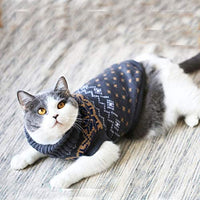 Evursua - Suéter de ropa para gatos, perros pequeños, gatos, ropa de punto de invierno, cálido, suave y de alta elasticidad, apto para mascotas masculinas - BESTMASCOTA.COM