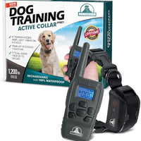 Pet Union PT0Z1 collar de entrenamiento para perros, totalmente impermeable, rango de 1200 pies - BESTMASCOTA.COM